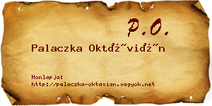 Palaczka Oktávián névjegykártya